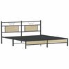 vidaXL Bed Frame without Mattress Sonoma Oak 160x200 cm Engineered Wood