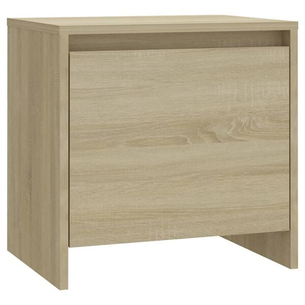 vidaXL Bedside Cabinet Sonoma Oak 45x34x44.5 cm Engineered Wood