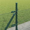 vidaXL Fence Post Green 10 x 0.5 m (13 mm mesh) Steel and PVC