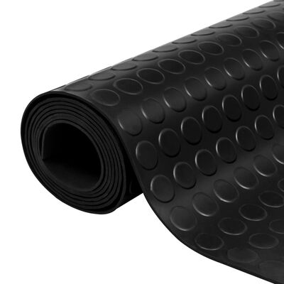 vidaXL Floor Mat Anti-Slip with Dots 5 x 1 m Rubber