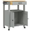 vidaXL Kitchen Trolley MONZA 60x40x88.5 cm Solid Wood Pine