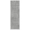 vidaXL Storage Cabinet Concrete Grey 70x42.5x225 cm Engineered Wood