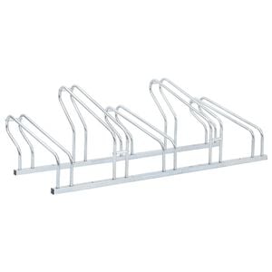 vidaXL Bicycle Stand for 5 Bikes Floor Freestanding Galvanised Steel