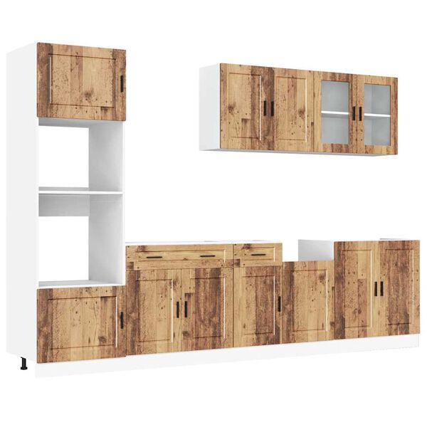 vidaXL 7 Piece Kitchen Cabinet Set Porto Old Wood Engineered Wood