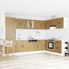 vidaXL Sink Base Cabinet Lucca 2 pcs Artisan Oak Engineered Wood