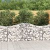 vidaXL Arched Gabion Basket 200x50x80/100 cm Galvanised Iron