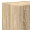 vidaXL TV Wall Cabinet with LED Lights Sonoma Oak 80x35x41 cm