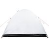 vidaXL Camping Tent Dome 4-Person White Blackout Fabric Waterproof