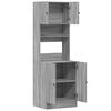 vidaXL Kitchen Cabinet Grey Sonoma 60x50x180 cm Engineered Wood