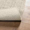 vidaXL Rug ZIZUR Cream 120x120 cm Jute Look Indoor and Outdoor