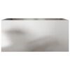 vidaXL Planter Silver 62x30x29 cm Stainless Steel