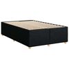 vidaXL Bed Frame without Mattress Black Double Fabric