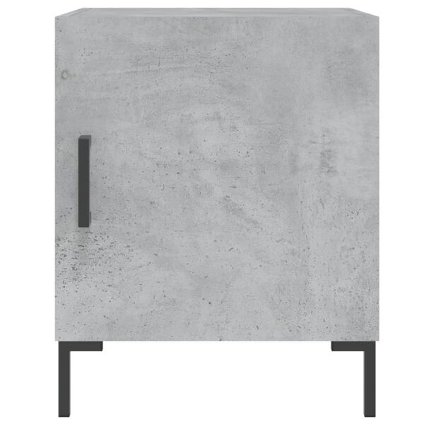 vidaXL Bedside Cabinets 2 pcs Concrete Grey 40x40x50 cm Engineered Wood