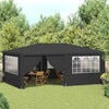 vidaXL Professional Party Tent with Side Walls 4x6 m Anthracite 90 g/m?