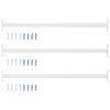vidaXL Adjustable Window Safety Bar 3 pcs White Steel