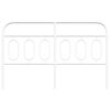 vidaXL Metal Headboard White 140 cm