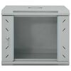 vidaXL Network Cabinet with Storage Grey 53 x 45 x 45 cm Steel