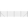vidaXL Wire Mesh Fence with Flange Anthracite 2x10 m
