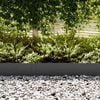 vidaXL Lawn Edging 30 pcs Black 100 x 0.05 x 20 cm Cold Rolled Steel
