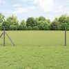vidaXL Hexagon Fence Grey 0.8 x 25 m Steel
