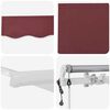 vidaXL Automatic Retractable Awning Burgundy 300x250 cm