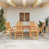 vidaXL Garden Dining Set Folding 7 pcs Brown Solid Acacia Wood