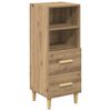 vidaXL Sideboard Artisan oak 34 x 34.5 x 90 cm Engineered Wood