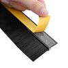 vidaXL Self-adhesive Door Brush Seals 2 pcs Black 100 cm