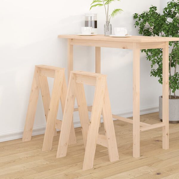 vidaXL Stools 2 pcs 40x40x75 cm Solid Wood Pine