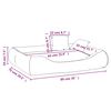 vidaXL Dog Cushion with Pillows Beige 89x75x19 cm Oxford Fabric