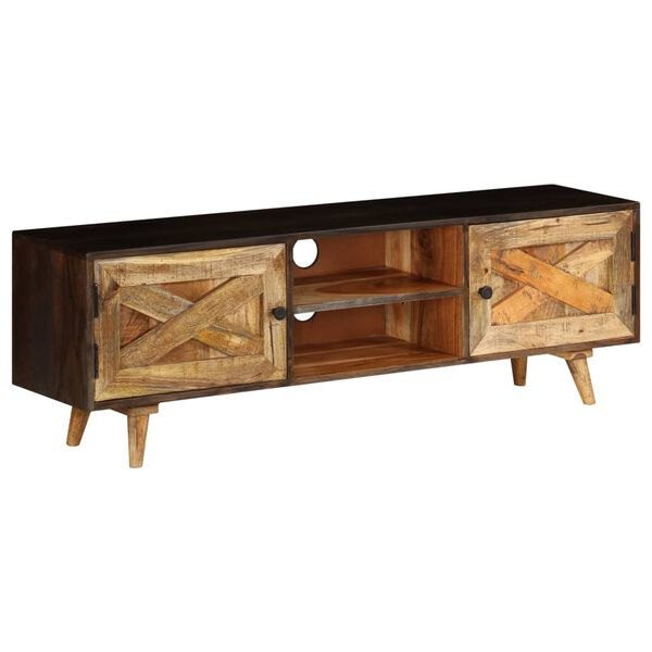 vidaXL TV Cabinet Solid Mango Wood 140x30x45 cm