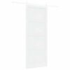vidaXL Sliding Door ORKDAL White 93 x 232 cm Solid Pine Wood
