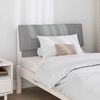 vidaXL Upholstered Headboard Light Grey 90 cm Solid Pine Wood