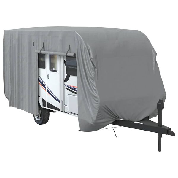 vidaXL Caravan Cover Grey 550x250x220 cm Non-woven Fabric