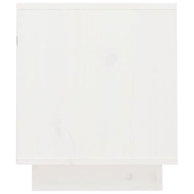 vidaXL TV Cabinet White 70x34x40 cm Solid Wood Pine