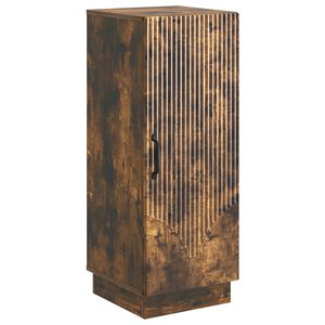 vidaXL Sideboard Smoked Oak 33 x 34.5 x 87 cm Engineered Wood