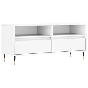 vidaXL TV Cabinet White 100x34.5x44.5 cm Engineered Wood