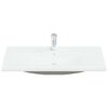 vidaXL Built-in Basin with Faucet 101x39x18 cm Ceramic White