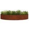 vidaXL Planter Ring 5 pcs Brown 120 x 120 x 20 cm Weathering Steel