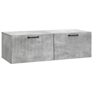 vidaXL Wall-Mounted TV Cabinet Concrete Grey 98 x 41 x 30 cm