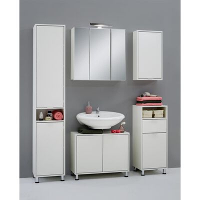 FMD Bathroom Cabinet 36.7x32.9x90.4 cm White
