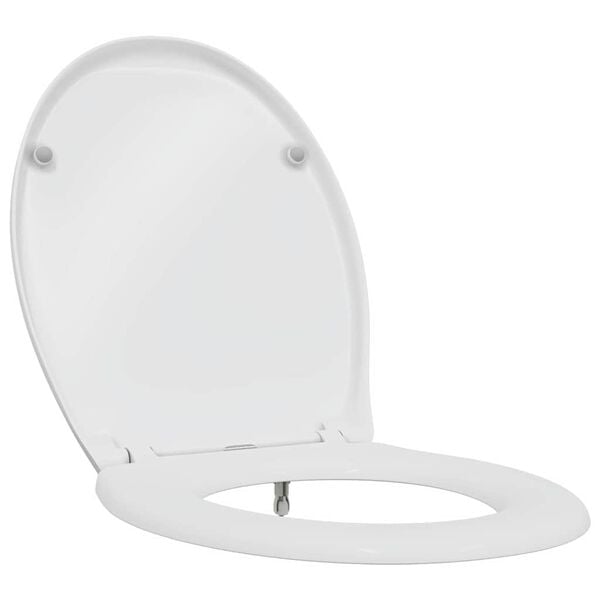 vidaXL Toilet Seat White 47 x 37 x 4 cm Duroplast