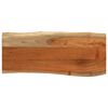 vidaXL Table Top 80x40x3,8 cm Rectangular Solid Wood Acacia Live Edge