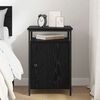 vidaXL Bedside Cabinet Black oak 40 x 42 x 60cm Engineered Wood
