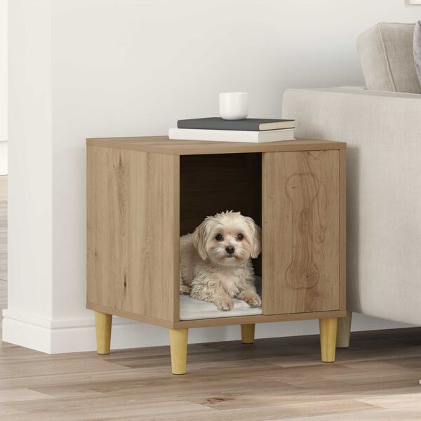 vidaXL Dog House Artisian Oak 44 x 42 x 49 cm Engineered Wood