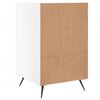vidaXL Bedside Cabinet High Gloss White 40x40x66 cm Engineered Wood