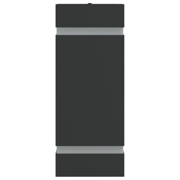 vidaXL Outdoor Wall Lights 2pcs Black Stainless Steel