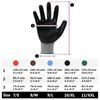 vidaXL Work Gloves 12 pcs Grey and Black 11 / XXL Polyester