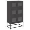 vidaXL Highboard Black 68x39x123 cm Steel