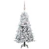 vidaXL Artificial Hinged Christmas Tree Green 120 cm PE and PVC